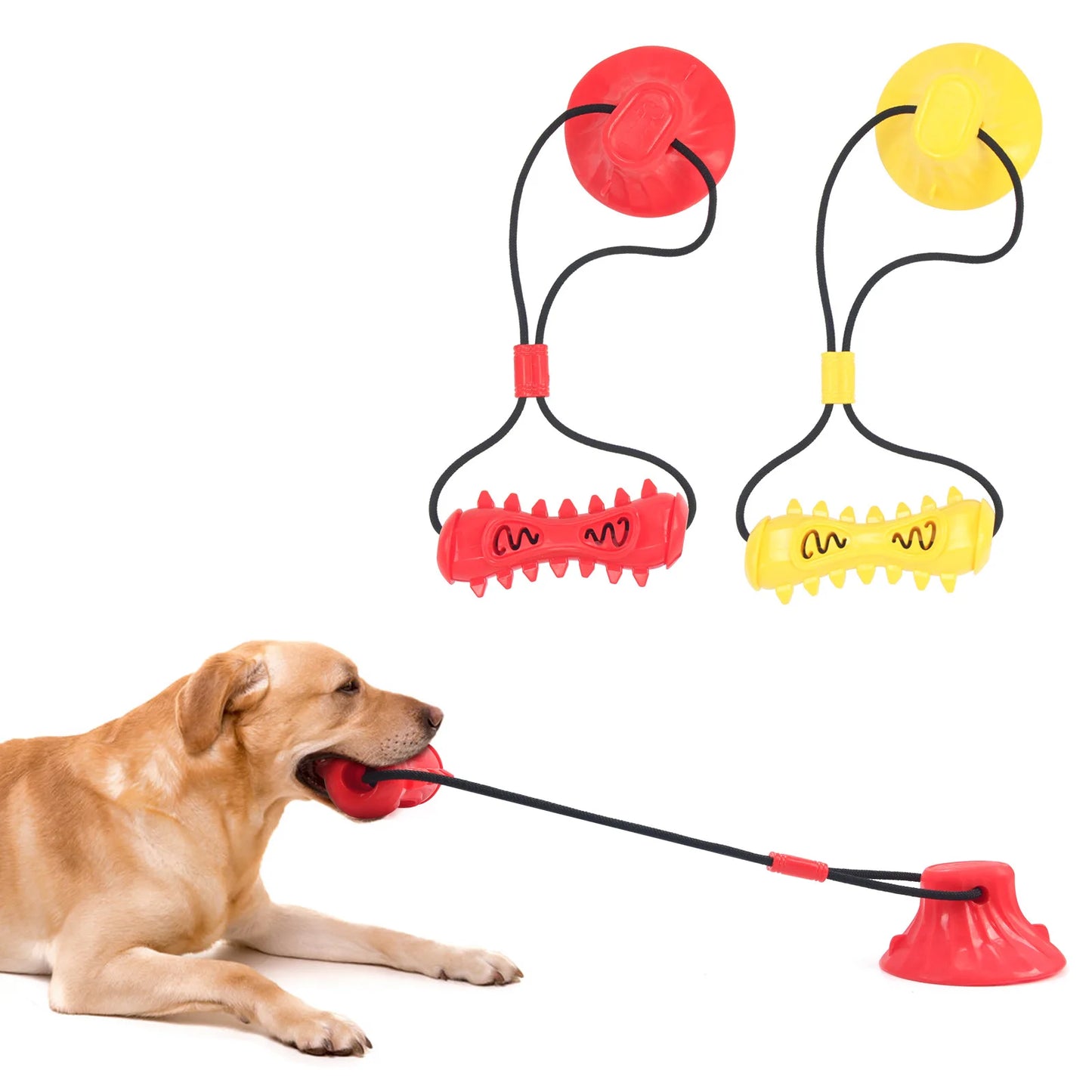 Dog Food Dispenser Funny Interactive Rope Toy Multifunctional Puppy Feeder Interesting Tug Game For Home Travel Outdoor