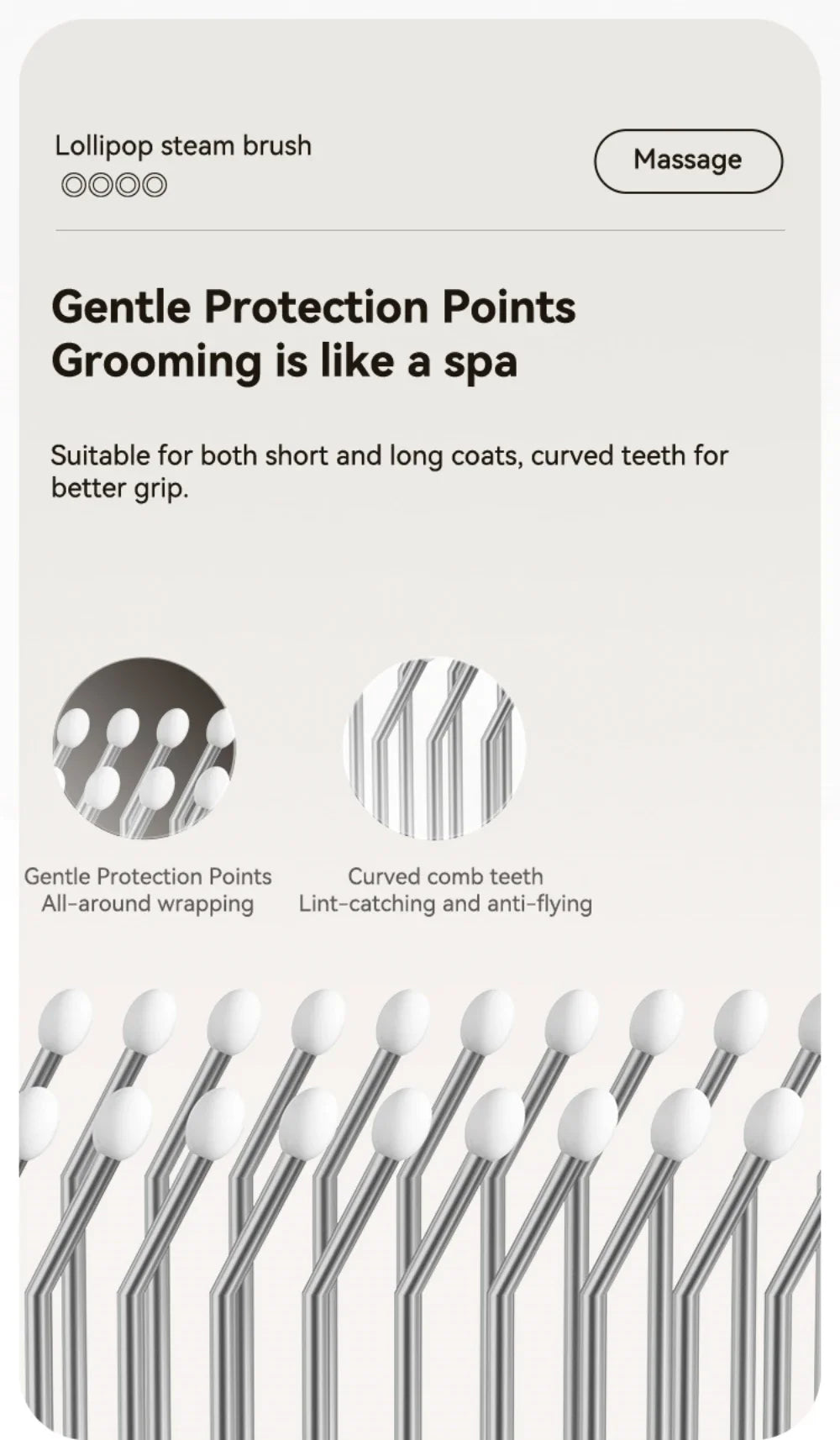 Pet spray Comb Cat Cleaning Massage Comber Brush Removing Float Needle Comb Anti Flying Hair Spray Cat Dog Comb Beauty Products