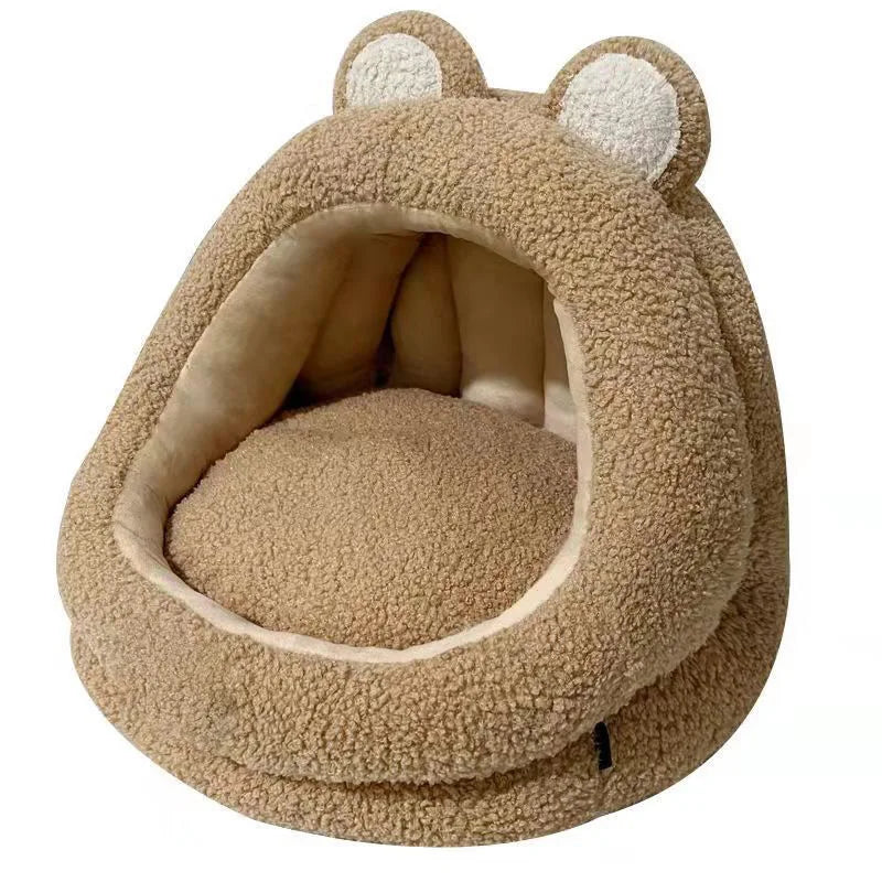 Cat Nest, Cat Bed, Semi Enclosed Cat House, Winter Warmth For Kittens, Small Dogs, Pet Sleeping Nests, Cat And Dog Universal