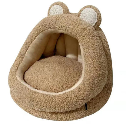 Cat Nest, Cat Bed, Semi Enclosed Cat House, Winter Warmth For Kittens, Small Dogs, Pet Sleeping Nests, Cat And Dog Universal