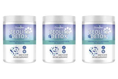 Zeolite Powder with FOS Prebiotic Fiber Probiotics & Digestive Enzymes Daily Gut Balance Supplement 300g 100 Servings