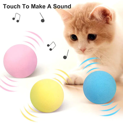 Pet AI Smart Cats Toy Usb Rechargeable Rotation Petanque Ball  Automatically Avoid Obstacles Toys Interactive Games Fun Cat Ball
