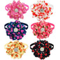 New 50PCS Flower Bowties For Dogs Fashion Dianomd Pet Dog Bow Tie Collar  Dog Pet Grooming Accessories For Small Dogs