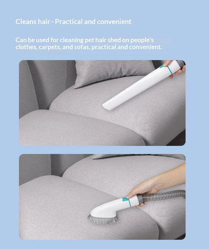 pet 7-in-1 hair suction device cat dog vacuum cleaner machine hair trimmer electric push cutting grooming shaving cleaning