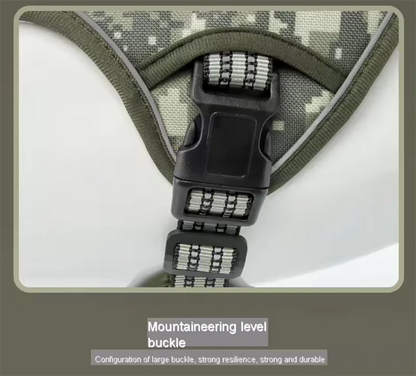 Reflective Dog Harness Tactical Training No Pull Medium Large Dog Vest Adjustable Safety Lead Military Running Pet Harnesses