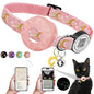 Luminous Airtag cat Collar with Smart Pet ID Tag for Apple Tag, AirTag Holder & Bell for Breakaway Kitten Collar Puppy Cats