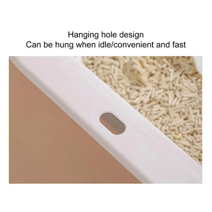 Portable Cat Bedpans Foldable Cat Toilet Large Capacity Semi-closed Pet Cat Litter Box Anti Splash Cat Tray Cleaning Bath Basin
