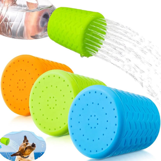 Portable Pet Shower Head - Adjustable Silicone Bath Sprayer for Dogs and Cats, Gentle Water Flow for Outdoor & Indoor Pet