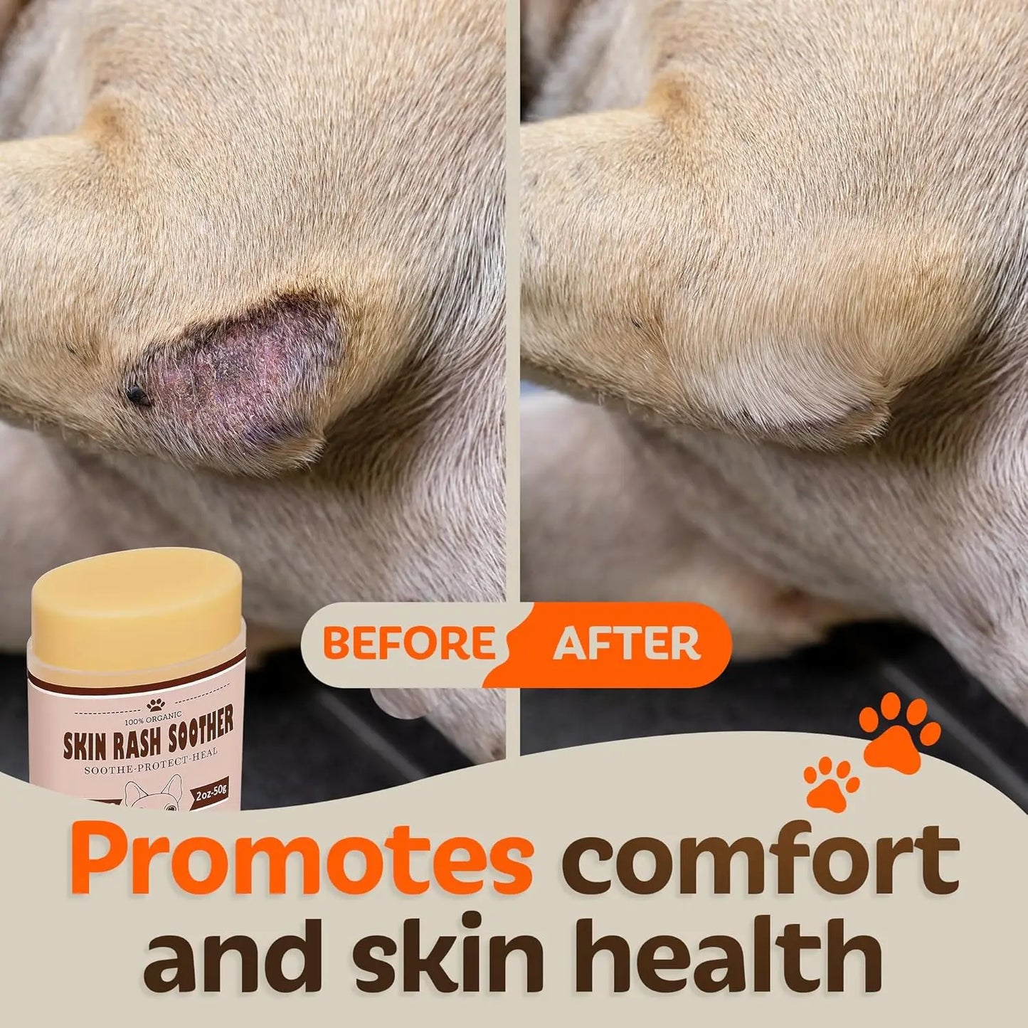 Dog Hot Spot Soother - Anti-Itch Lotion, All-Natural Rash Cream for Itchy Skin, 2oz