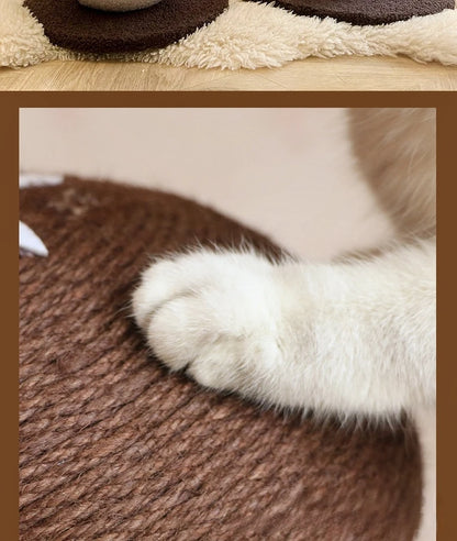 Mushroom Sisal Cat Scratching Post & Board, Vertical Claw Grinding Pad, Durable Non-Shed Cat Scratching Supplies