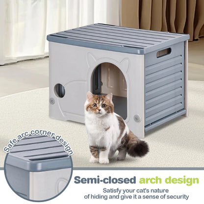 Home Waterproof Winter Warm Shelter Stray Cat dog House Washable Pet Cave Sleeping Beds for Small Dog Puppy Supplies