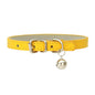 Adjustable PU Leather Cat Collar - Durable, Stylish Pet Collar with Metal Buckle, Soft Padded Design for Small Dogs and cats  -