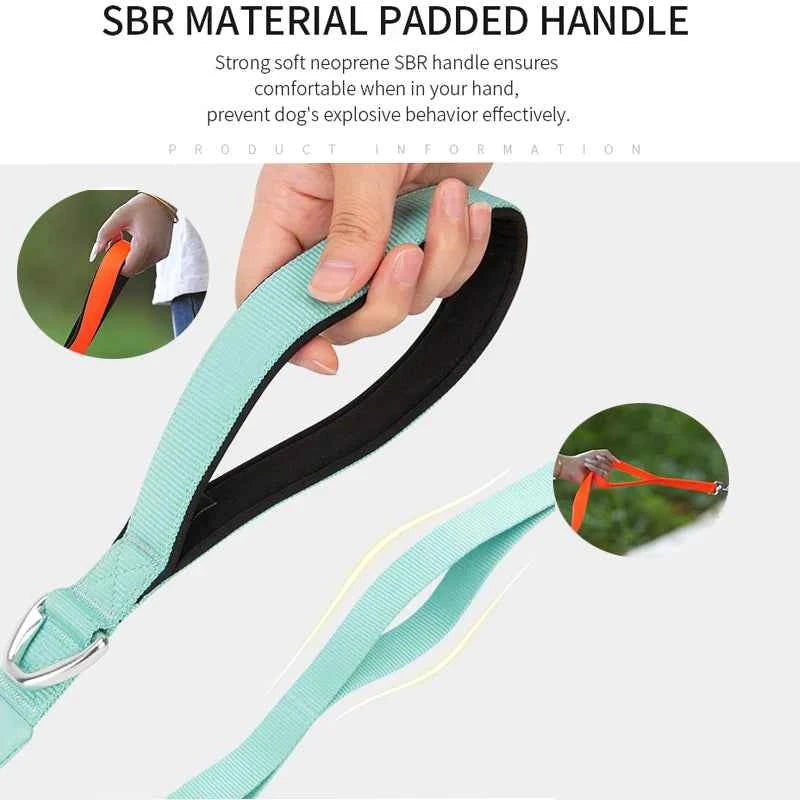 SMALL COMBINATION Lightweight Dog Leash for Small, Medium, Large Double Handle Dog Leash Puppy Pocket Designer running Pet Leash