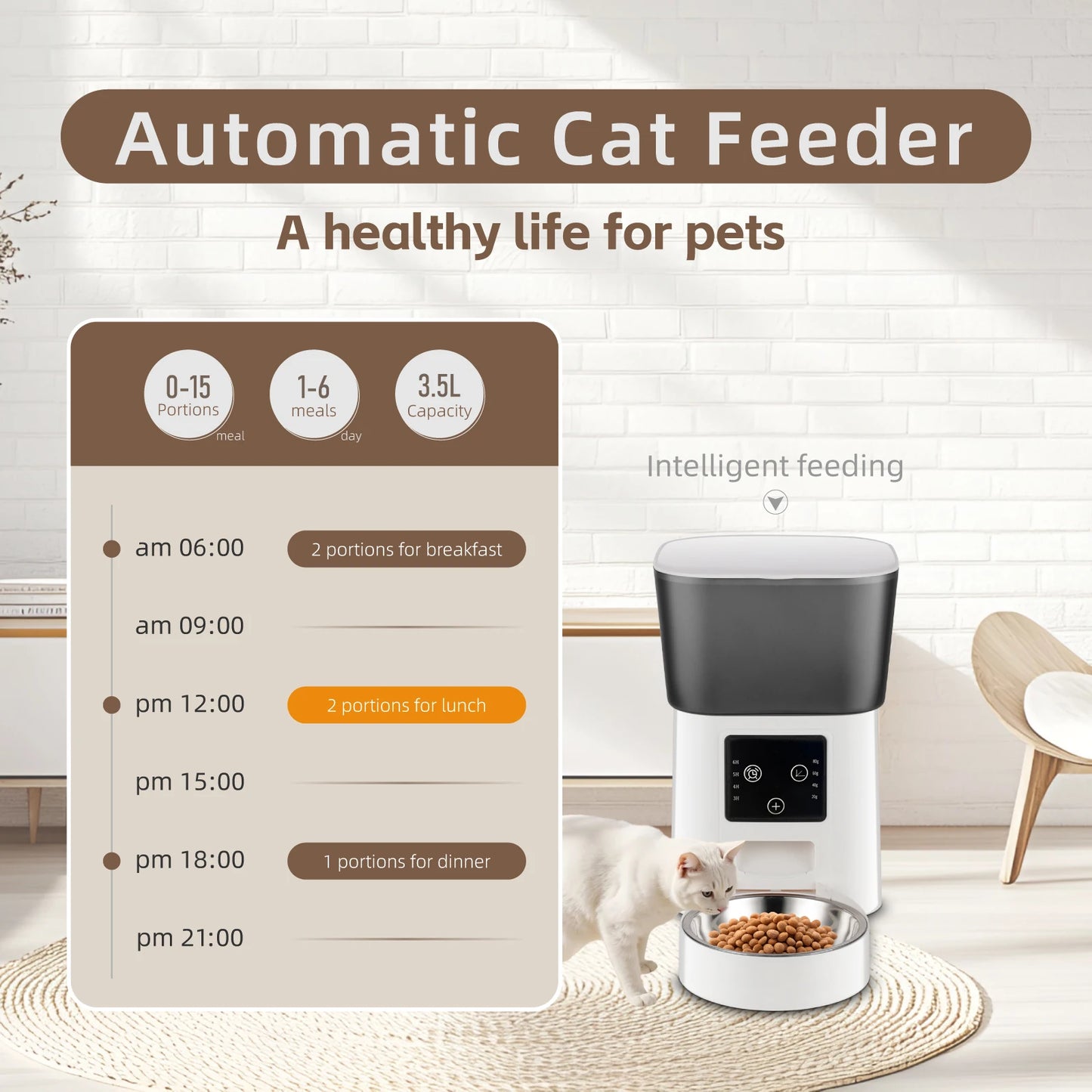 Smart Pet Feeder Automatic Cat Feeder Dog Slow Food Machine With Timed Quantitative Automatic Cat Food Dispenser Cat Dog Bowl