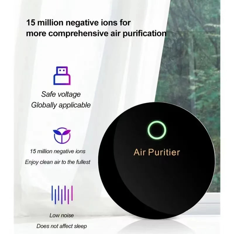 Air Purifier Negative Ion Filtration System Pet Carpet Bathroom Smoke Odor Deodorant Pet Odor Eliminator  Electronic Deodorizer