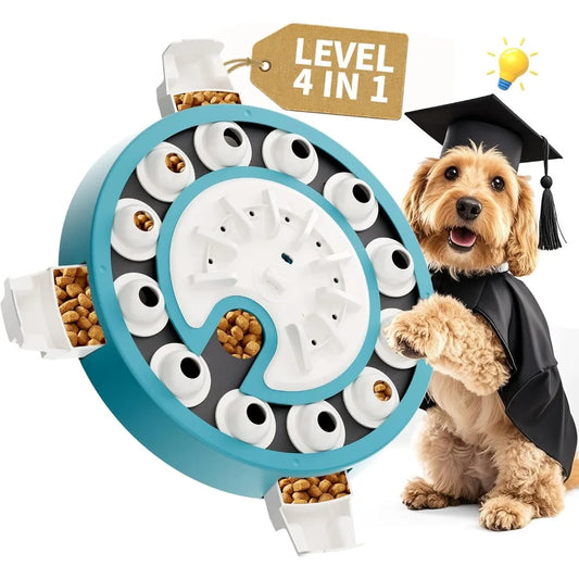Dog Puzzle,Level 4 in 1 Interactive Toy for Smart Dogs, Multi-Stage Play, Puzzle Toys for Dogs, Cognitive Dog Puzzle Feeder for