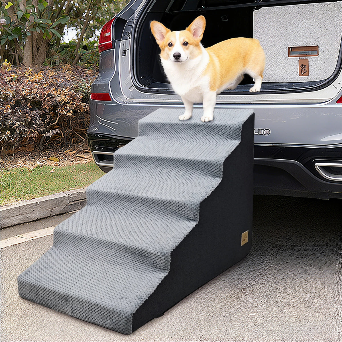 3/4/5 Steps Pet Dog Stairs Ramp High-Density Sponge Foam Dog Steps for Puppies Accessory for High Beds And Sofas