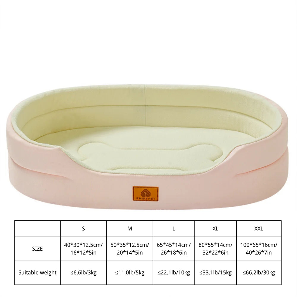 Winter Waterproof Orthopedic Foam Dog Beds for Small Medium Large Dogs Durable Dog Sofa The Pet Bed Washable Removable Cover