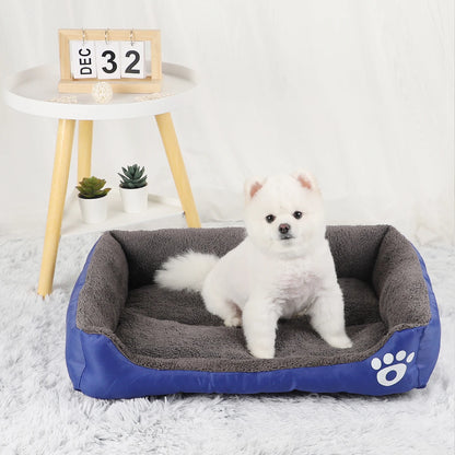 Dog Bed Winter Pet Beds Cat Sofa Accessories Small Big Cushion Dogs Pets Supplies Baskets Large Basket Mat Bedding Kennel Fluffy