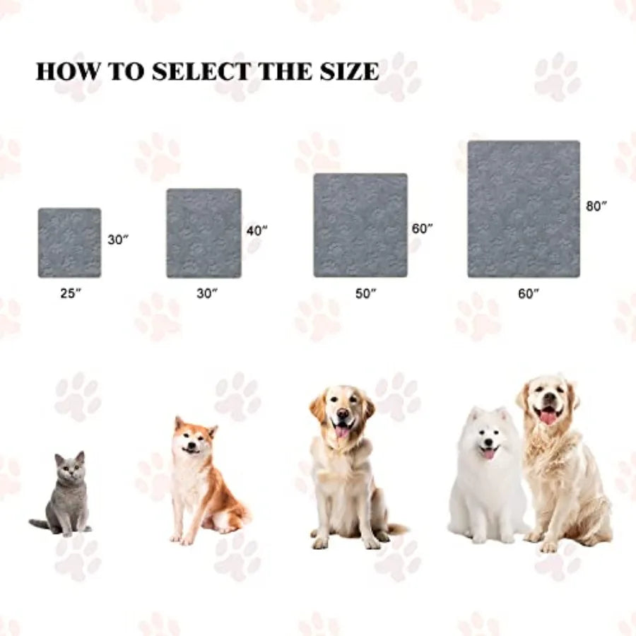 1 Pack 4 Dog Blankets for Small Dogs - 4 pcs Waterproof Dog Blanket Washable - Soft Sherpa Fleece Puppy Blanket for Kitten Dogg