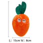 Cute Bone Chicken Leg Fruit Carrot Plush Pet Toys Squeaky Durable Chew Toys for Dogs Cats Interactive Bite Resistant Teething Pe