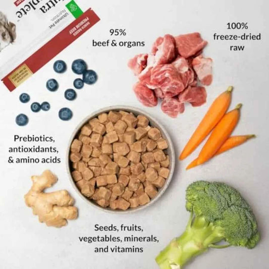 Nutra Complete 00% Freeze Dried Raw Veterinarian Formulated Dog Food with Antioxidants Prebiotics and Amino Acids