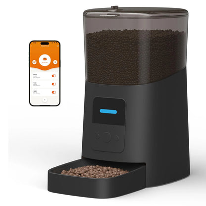Video Automatic Pet Feeder with HD Camera, Food Dispenser for Cats and Dogs WiFi Smart Feeder with Camera 4L 2-Way Audio,Mobile