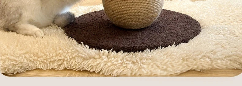Mushroom Sisal Cat Scratching Post & Board, Vertical Claw Grinding Pad, Durable Non-Shed Cat Scratching Supplies