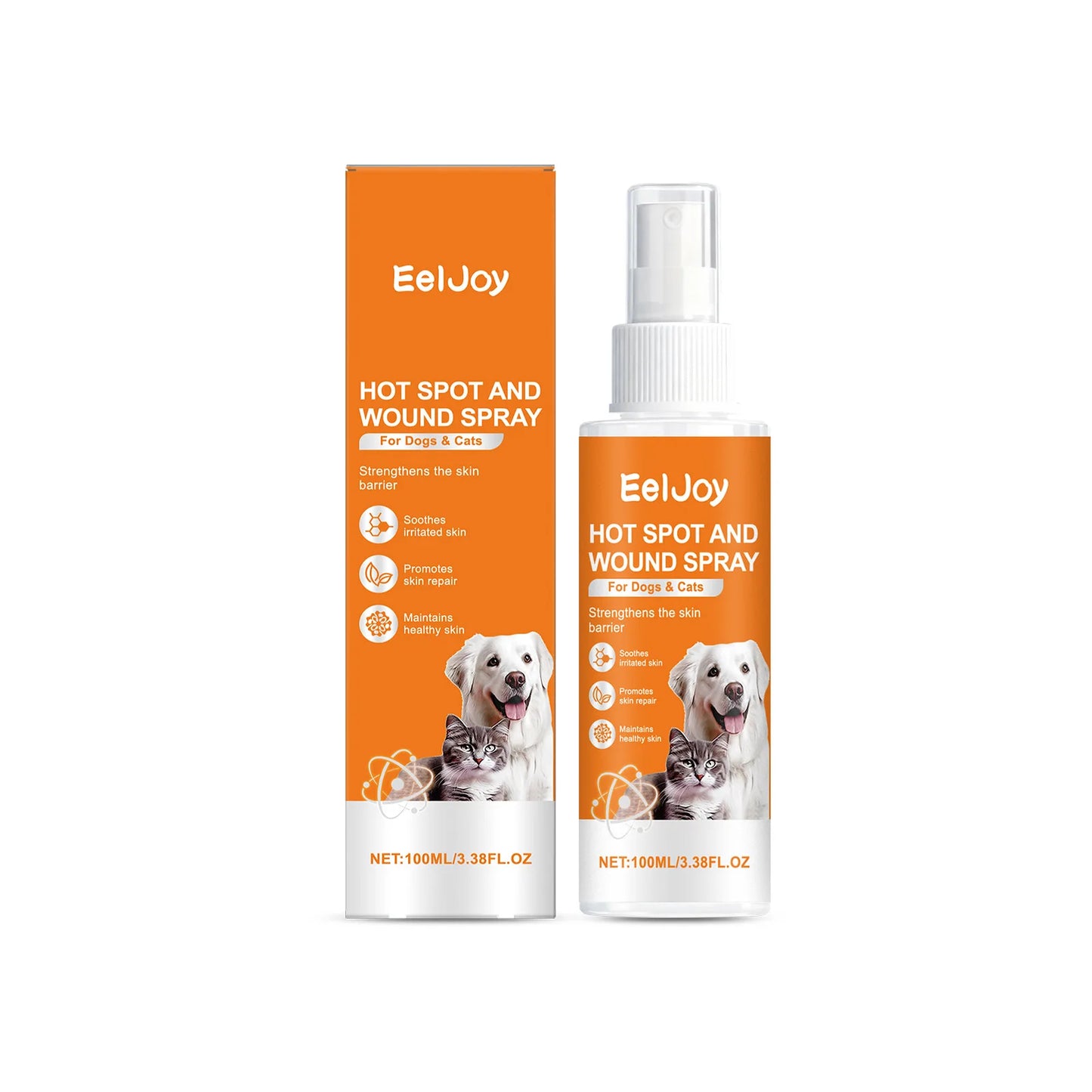 EelJoy Pet Skin Care Spray for Dog Cat Calm Redness Relieve Dryness Moisture Barrier Natural Ingredients Gentle Pet Shield Spray