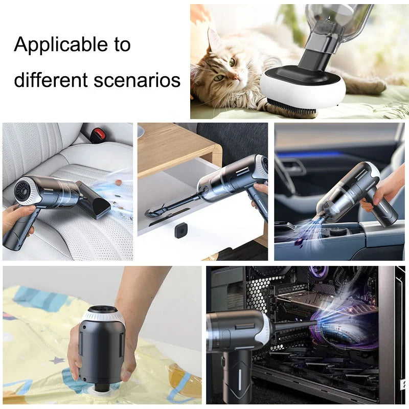 Rechargeable Grooming Tool Pro-Grade 39000Pa Pet Hair Vacuum Wireless for Cats Dogs with Anti-Tangle Tech Household Car Use