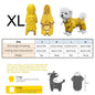 Waterproof Dog Raincoat High-Visibility Yellow Adjustable Jacket Lightweight Protection For Pets Rainy Snowy Day Walks & Outdoor