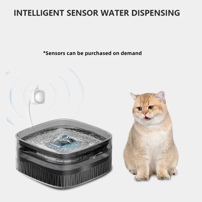 Dog Water Fountain for Cat Dogs, 5.5L Large Automatic Pet Water Dispenser, Cat Water Fountain Dog Water Bowl Dispenser Multi-Pet