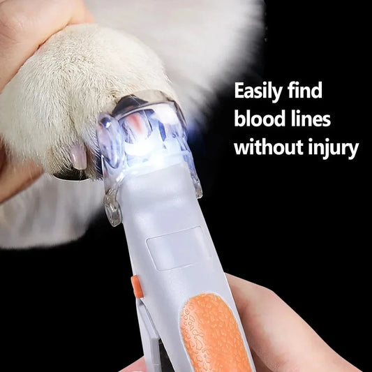 Pet Nail Clipper with LED Light – Precision Nail Scissors for Dogs & Cats - Pet Suppie