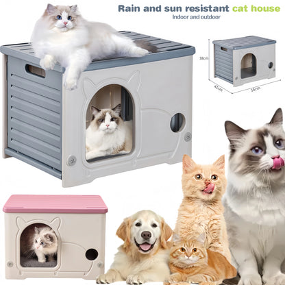 Home Waterproof Winter Warm Shelter Stray Cat dog House Washable Pet Cave Sleeping Beds for Small Dog Puppy Supplies