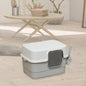 Hooded Cat Litter Box with Lid Removable Pet Accessories Kitty Litter Pan