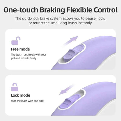 ROJECO Mini Automatic Retractable Dog Leash 3M Extendable Rope For Outdoor Travel Walking Hiking Pet Cat Dogs Traction Rope Lead
