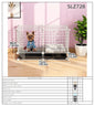 Dog Cage for Medium-Sized Dogs, Small Dogs, Indoor Teacup Dogs, Teddy, Labrador Villa Fence with Toilet, Dog Supplies