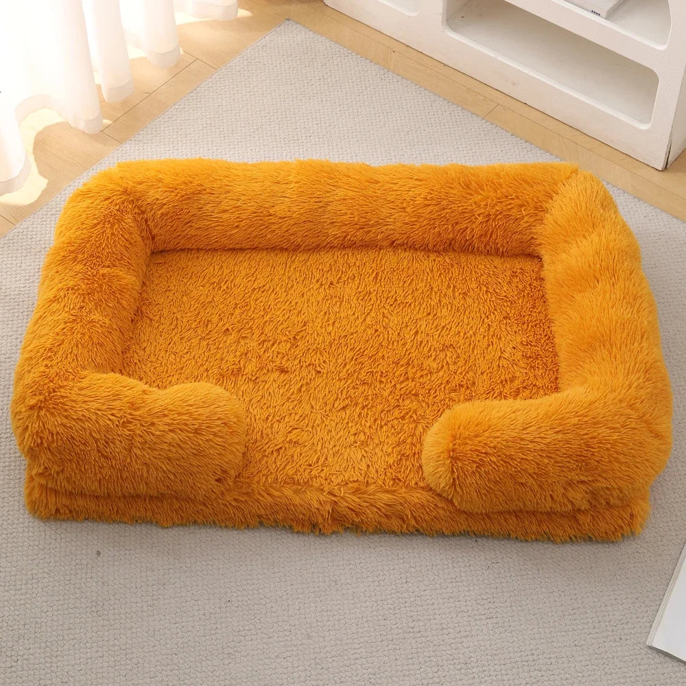 Luxury Winter Warm Large Dog Sofa Bed Dog Kneel Cat Mats House Cushion Pet Sleeping Sofa Beds Mat for Medium and Small Dogs