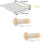 Wooden Cat Tree Tower Cat Wall Furniture Climbing Shelves Perches Sisal Scratcher Hammock Steps and Ladder Indoor Cats Walk Gym