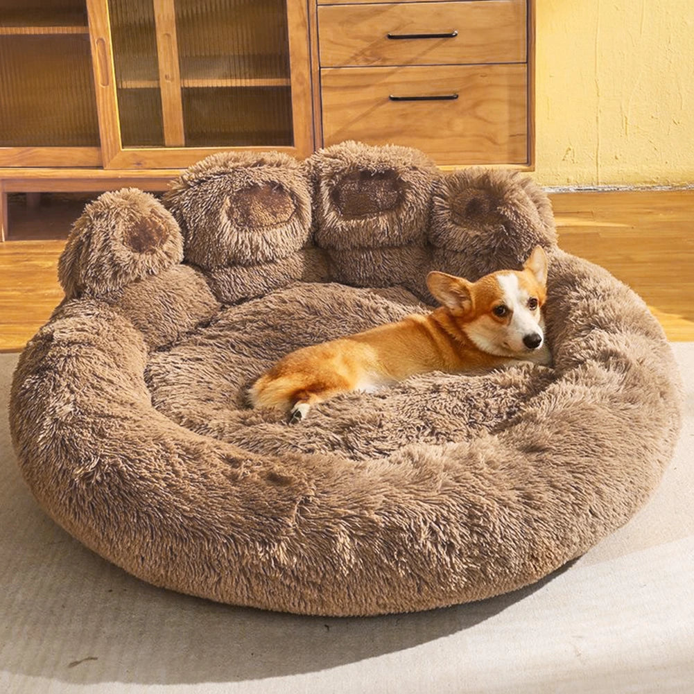 Dog Bed Winter Cat Pet Sofa Cute  Shape Comfortable Pet Sleeping Beds For Small Medium Large Soft Fluffy Cushion Dog Bed