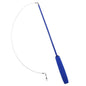 Cat Teaser Wands Three-section Telescopic Fishing Pole Wand Kitten Funny Catcher Teaser Stick Rod Interactive Stick Teaser Toys