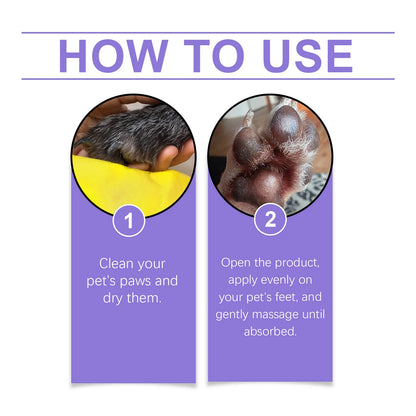 YEGBONG Paw Care Cream for Dogs Deep Moisturizing Improve Drying Not Slipping Coconut Oil Natural Ingredients Pet Paw Balm 30g