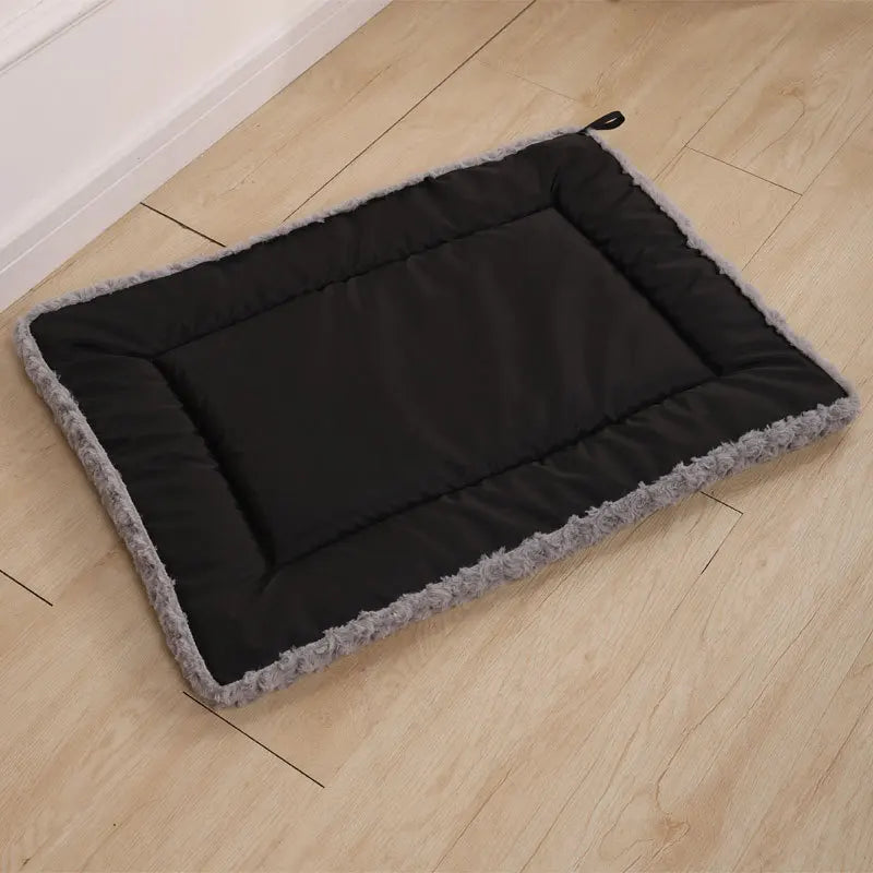 Washable Double Sided Pet Bed Dog Crate Pad Mat Plush Puppy Cats Pillows for Medium Dogs Soft Fluffy Dog Carpet, Suit For Winter