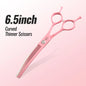Fenice Dog Beauty Scissors Colorful 6.5/7/7.5 inch JP440C Professional Dog Grooming Scissors Curved Thinner Chunker Shears Tools