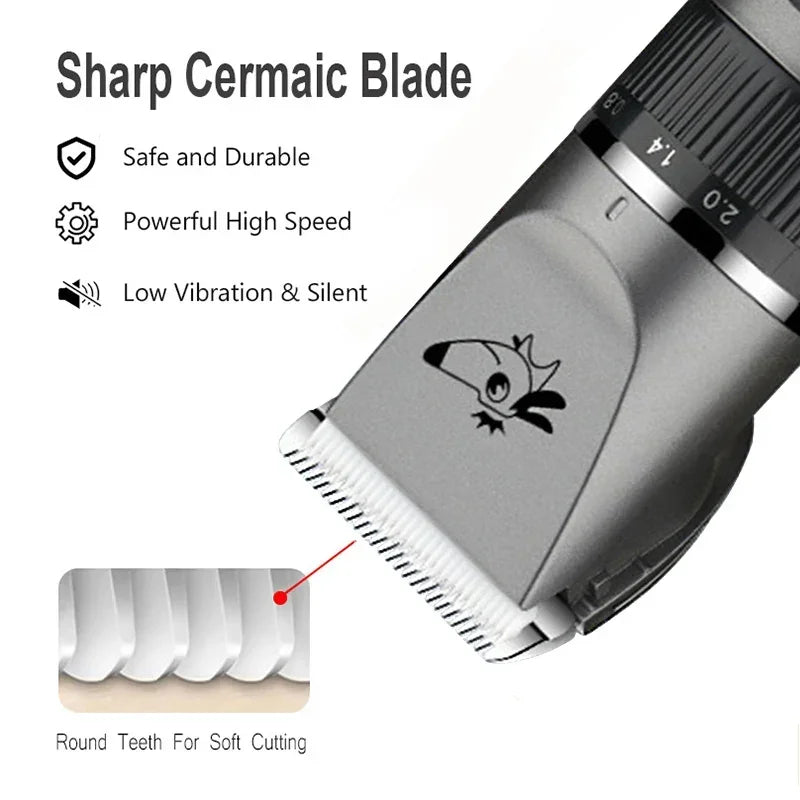 Professional Dog Hair Clipper Pet Trimmer Cat Shaver Animal Foot Hair Cutting Machine Grooming Kit for Sheeps Rabbits