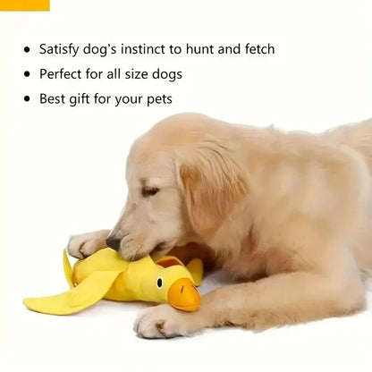 Quacky Delight Snack Dispenser - Squeak Toys for Puppy Training, Interactive Play,  Mental Stimulation - Durable, Easy-to-Clean