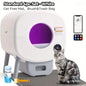 Lunapurr Self Cleaning Litter Box,Large Capacity Automatic Cat Litter Box Self Cleaning for Cats, App Control,Safety Protection