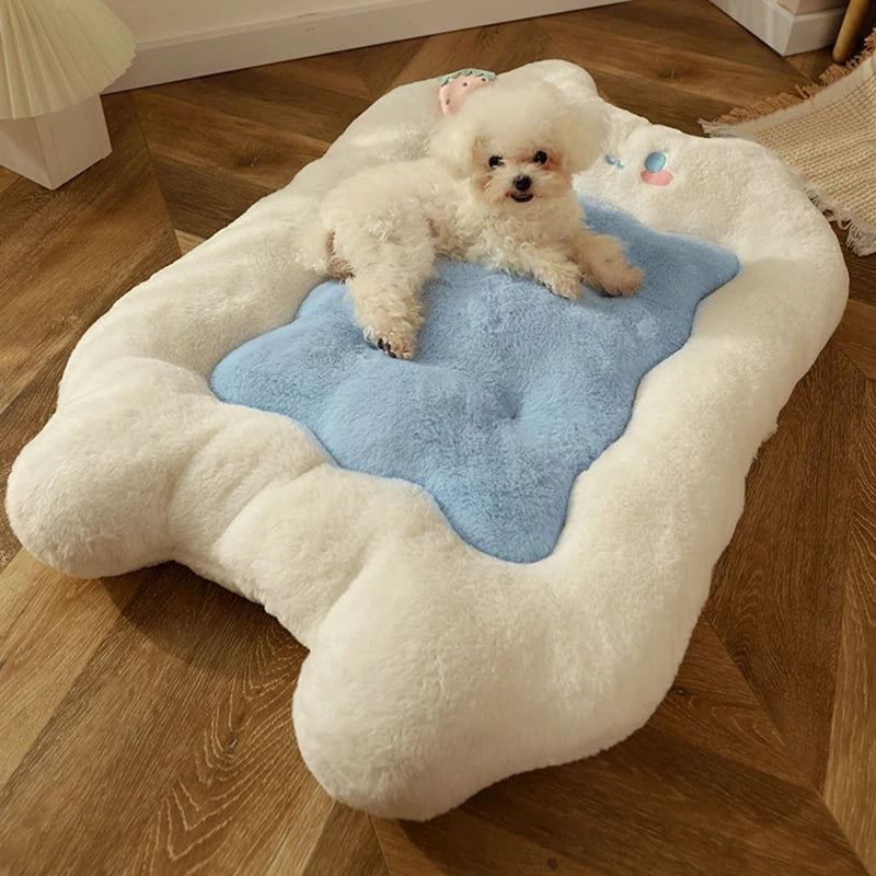 HOOPET Cat Mat  Cat Sleeping Cushion Cat Bed Pillow Mattress Pet Floor Mat Kennel Winter Warm Dog Mat Pet Supplies