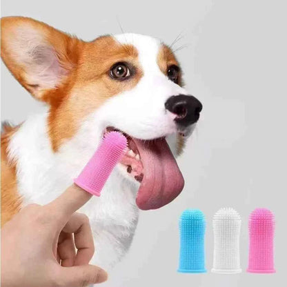 3-Sided Pet Toothbrush Dog Plastic Toothbrush Removing  Tartar Cleaning Mouth Pet  Care Cat Cleaning Mouth