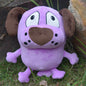 Purple Dog Plush Toys Cartoon Animals Fluffy Dolls Kawaii Dog Stuffes Toy Plushie Birthday Gifts